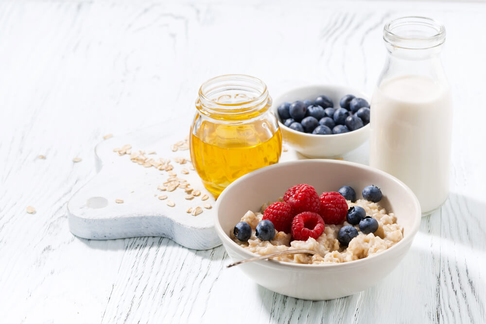 Oatmeal With Milk and Honey